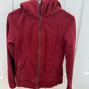 Lululemon Red Zip-Up Hoodie